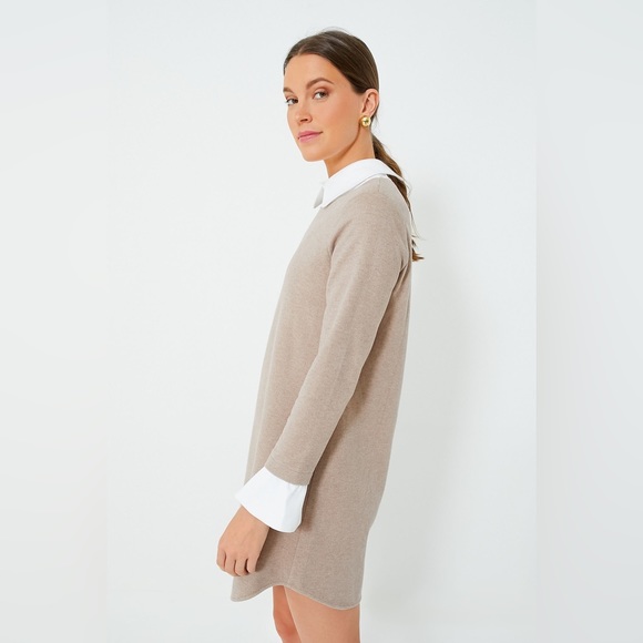 Tuckernuck Dakotah Dress Sandwhisp Layered Shirt Sweater Dress - Picture 5 of 8